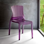 Chrystal Dining Chair-Transparent Purple