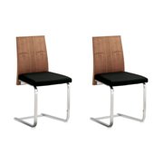 Jeff Dining Chair-Walnut-Torero Black