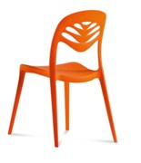 Polypropylene Dining Chair-Orange