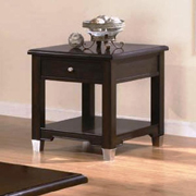 Rich Dark Brown End Table