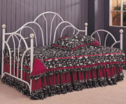 Daybeds Traditional Twin Daybed with Metal Fan Back