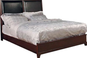 Linden Queen Vinyl Paneled Bed