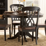 Ohana Black Round Dining Table