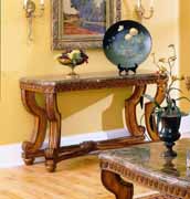 Tarantula Sofa Table with Marble Top