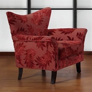 Monarch Upholstered Chair Red