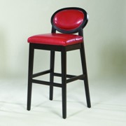 Martini Stationary Bar Stool Ebony 26