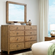 Rough Luxe Dresser and Mirror Set