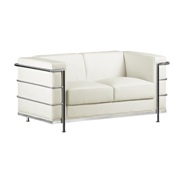 Fortress Love Seat White