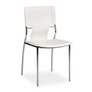 Contemporary Trafico White Side Chair