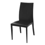 Daisy Leather Chair-Black