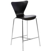 Tessa Counter Chair-Wenge-Chrome