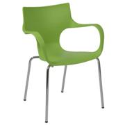 Lettie Side Chair-Green Polypropylene