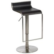 Foretta Adjustable Bar-Counter Stool Wenge-Satin Nickel