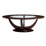 Luna Oval Dining Table-Walnut