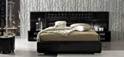 La Star Composition 6 High Gloss Black Lacquer Bed