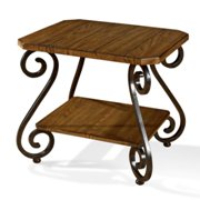 Covington End Table-Warm Brown Oak