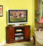 Brookhaven Corner TV Stand in Clear Cherry