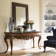 Regents Row Alexis Console Table with Mirror Mahogany