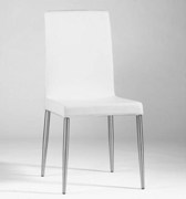 Dawn White Upholstered Back Chair