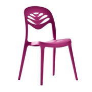 Polypropylene Dining Chair-Purple