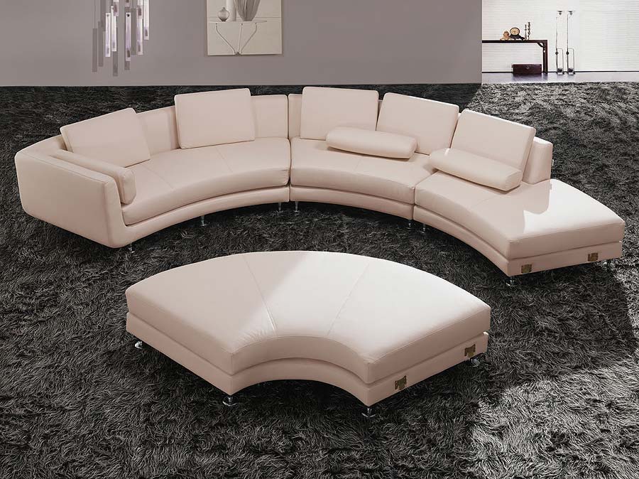 modern white italian leather sectional sofa