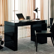 Nightfly Black Home Office Desk