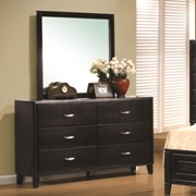 Nacey Stained Black 6 Drawer Dresser