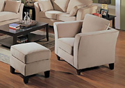 Park Place Ottoman - Cream