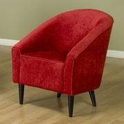 Orion Club Upholstered Chair Red