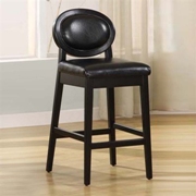 Martini Stationary Bar Stool Ebony 26