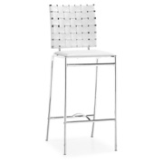 Criss Cross Counter Chair White