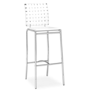 Criss Cross Bar Chair White