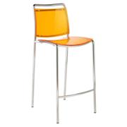 Safina Counter Chair Orange Chrome