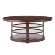 Brookline Round Coffee Table-Walnut