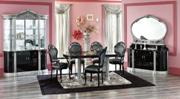 Barocco Black Camel Collection Dining Set