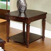 Morgan Rectangular End Table-Deep Brown Primavera