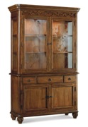 Primrose Hill Two Door China Hutch - Villa Brown