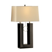 Earring Standing Table Lamp-Gloss Black