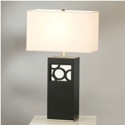 2 Light Nemo Table Lamp-Dark Brown