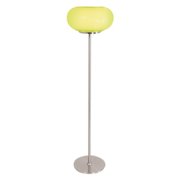 Floor Lamp-Brushed Chrome-Green