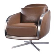 Lido Accent Chai Accent Chair-Brown