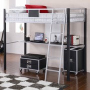 LeClair Twin Loft Bed with Desk