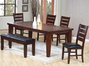 Dark Brown Extension Dining Table