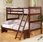 Cappuccino Twin over Full Bunk Bed