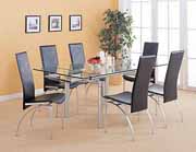 Pearl Silver Rectangular Casual Dining Set