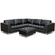 Valentino L-Shaped Arm Pillowtop Sectional & Ottoman