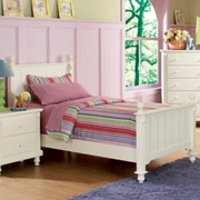 Pottery White Youth Bed Twin