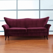 Monarch Sofa Full Length Couch Purple