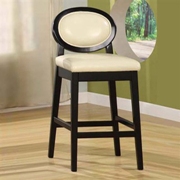 Martini Stationary Bar Stool Ebony 26