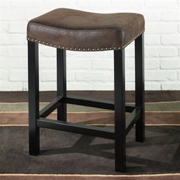 Tudor Backless Stationary Bar Stool Espresso 26